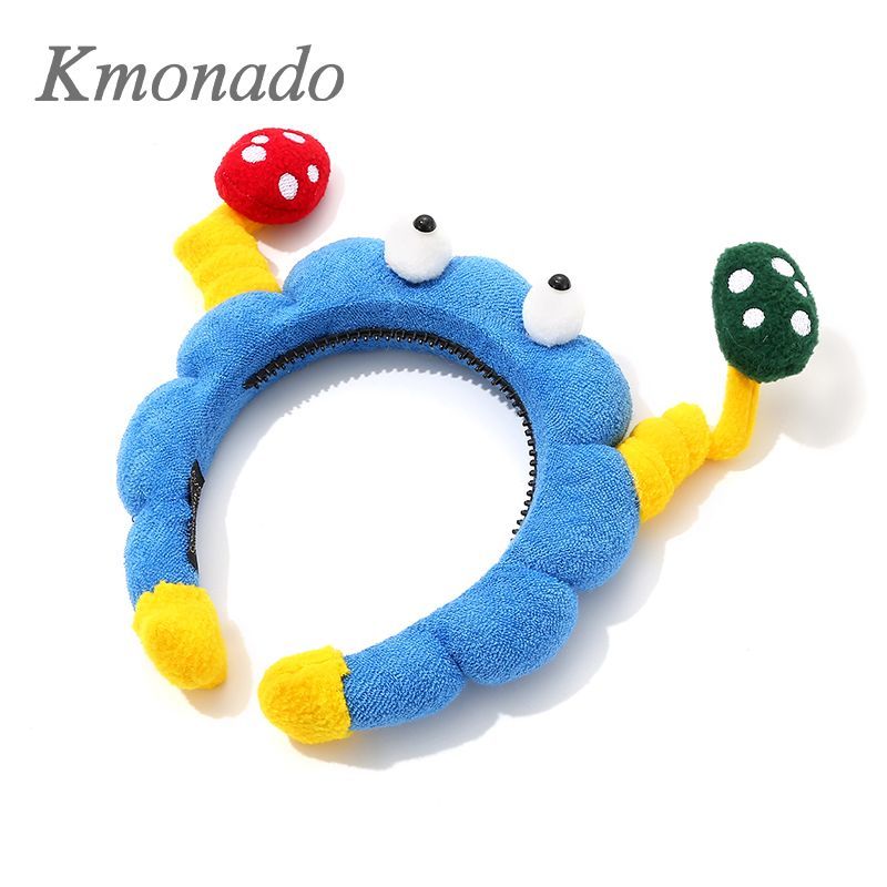 Cute Goofy Twist Eyestalk Headband – Blue 2025 Hairband for Washing Face or Styling