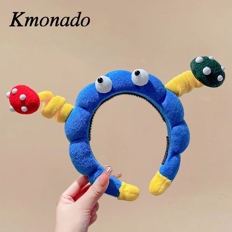 Cute Goofy Twist Eyestalk Headband – Blue 2025 Hairband for Washing Face or Styling
