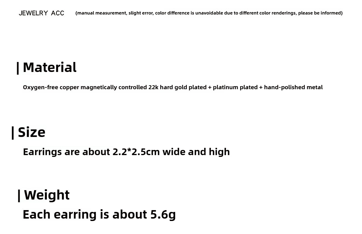 European and American simple personality round metal earrings women's summer light luxury niche high-end sense unique temperament earrings earrings