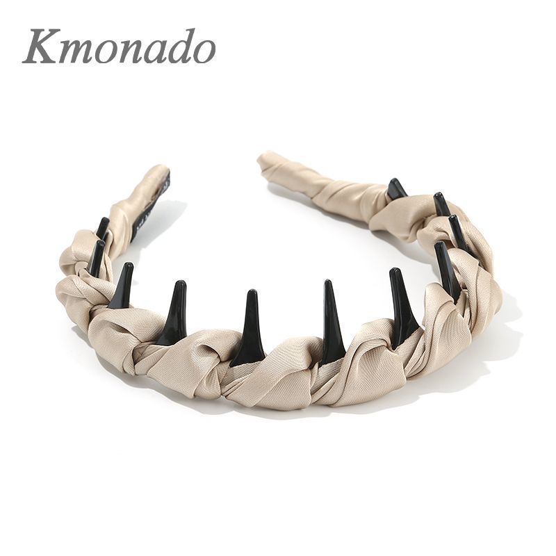 French Premium Temperament Toothed Headband High Cranium Top Hairpin Non-Slip Headband Face Wash Hair Press Accessories