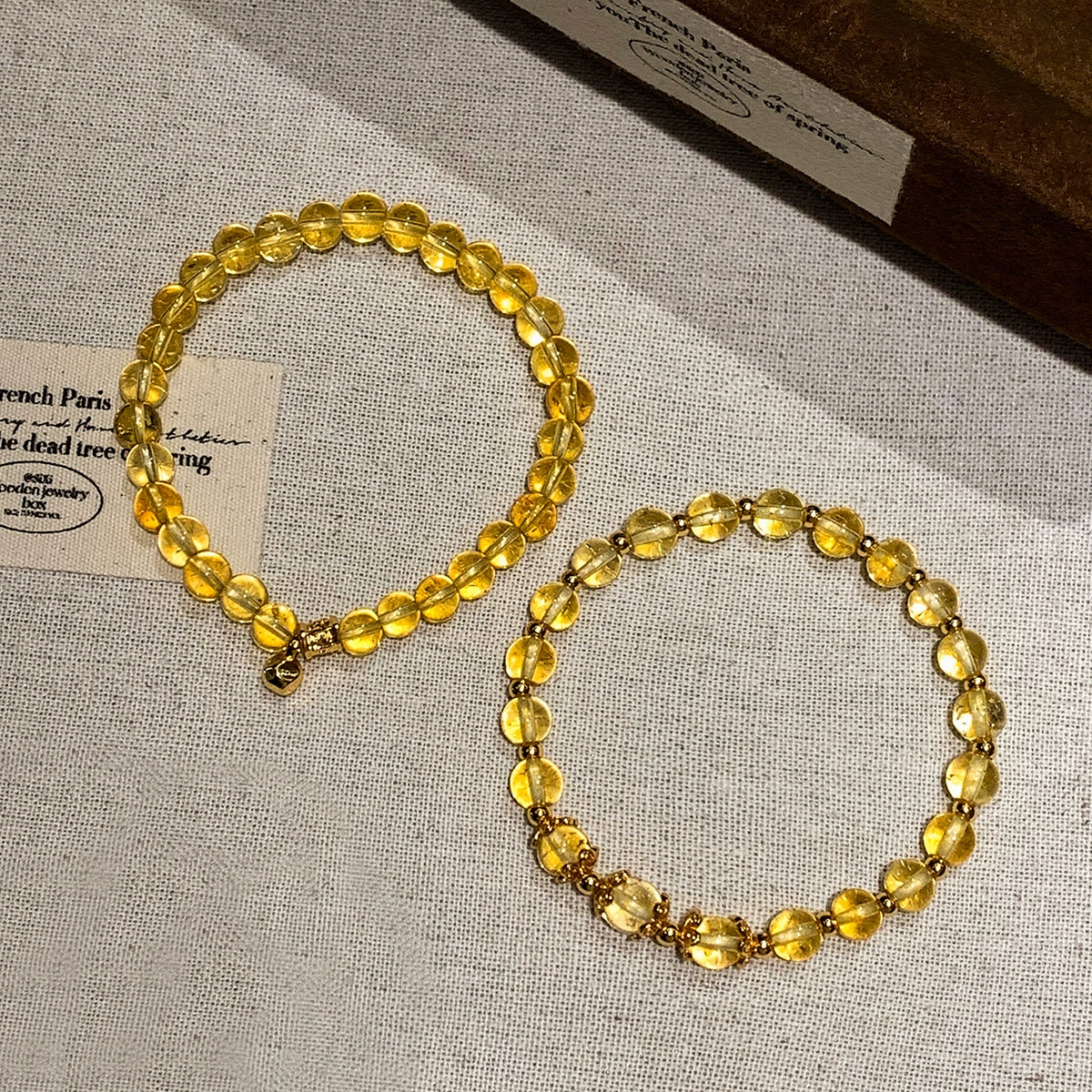 Natural citrine bracelet women's light luxury exquisite fashion 2025 super fire new metaphysical wealth beaded bracelet