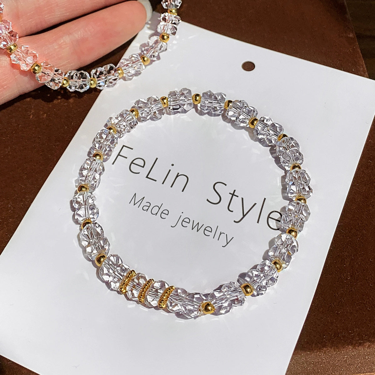 White crystal bracelet women's light luxury niche exquisite fashion 2025 new popular super fire high-end bracelet jewelry