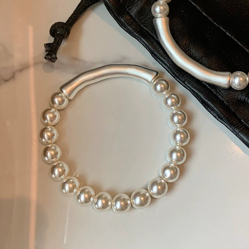 Silver Bamboo White Crystal Bracelet Women's Light Luxury Exquisite Fashion Unique Design High-end Lucky Jewelry Bracelet