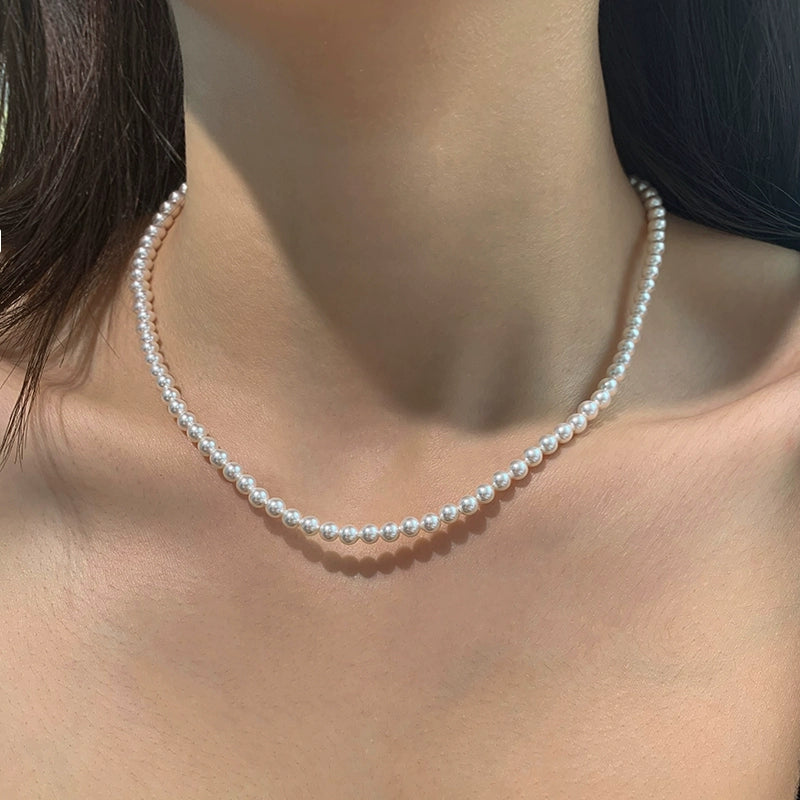 Love Round Shield Necklace Pendant DIY Jewelry Accessories Metal Silver Universal Buckle Pendant Light Luxury Premium Sense