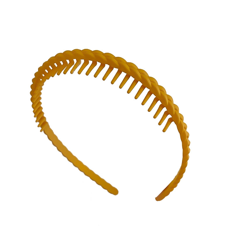 simple black headband versatile go out with teeth pressure hair non-slip headband women wash face broken hair card hairpin