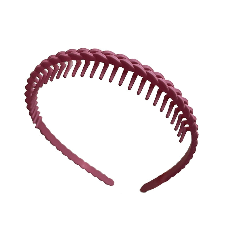 simple black headband versatile go out with teeth pressure hair non-slip headband women wash face broken hair card hairpin