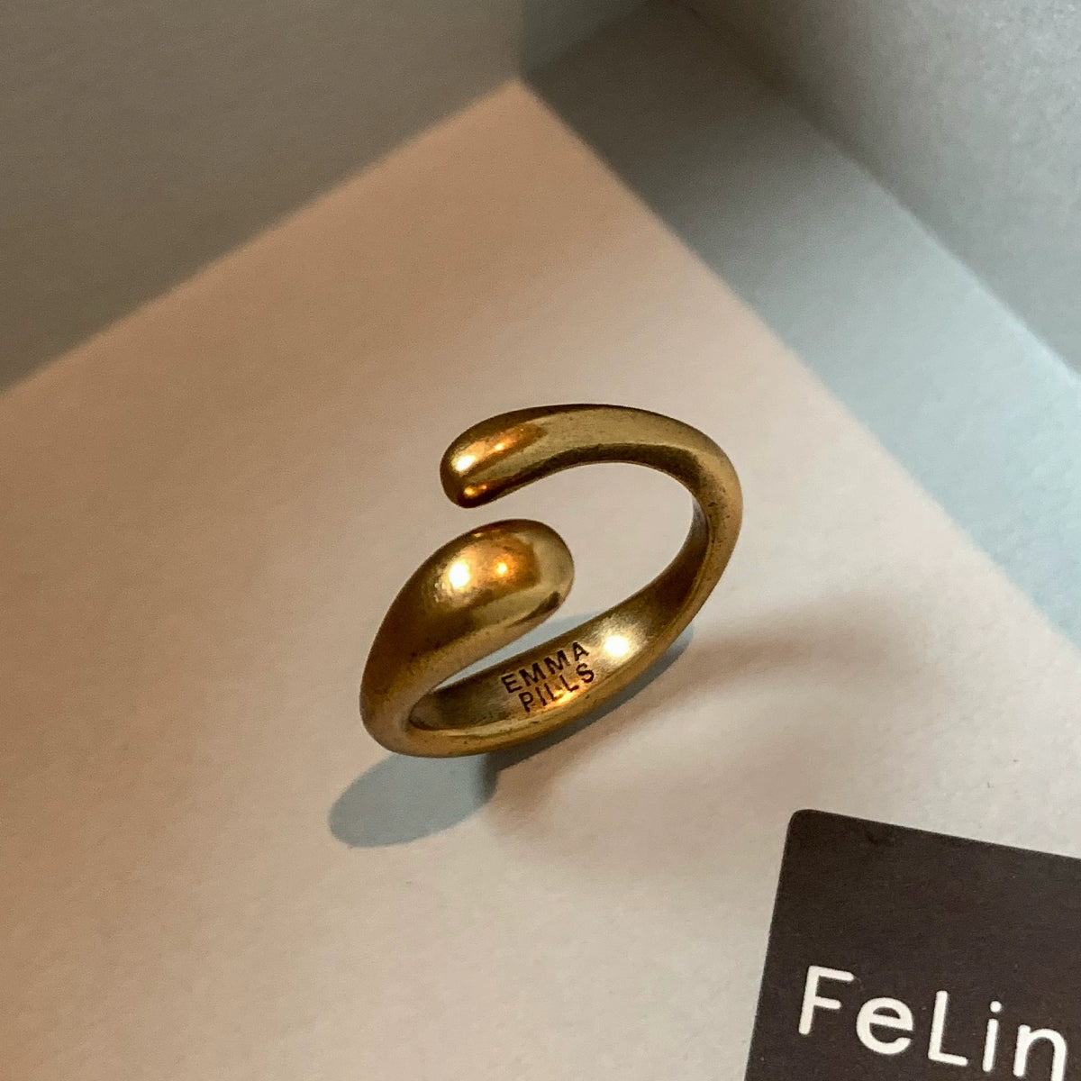 Niche design retro silver gold old ring female European and American trendy brand American index finger middle finger open ring ring