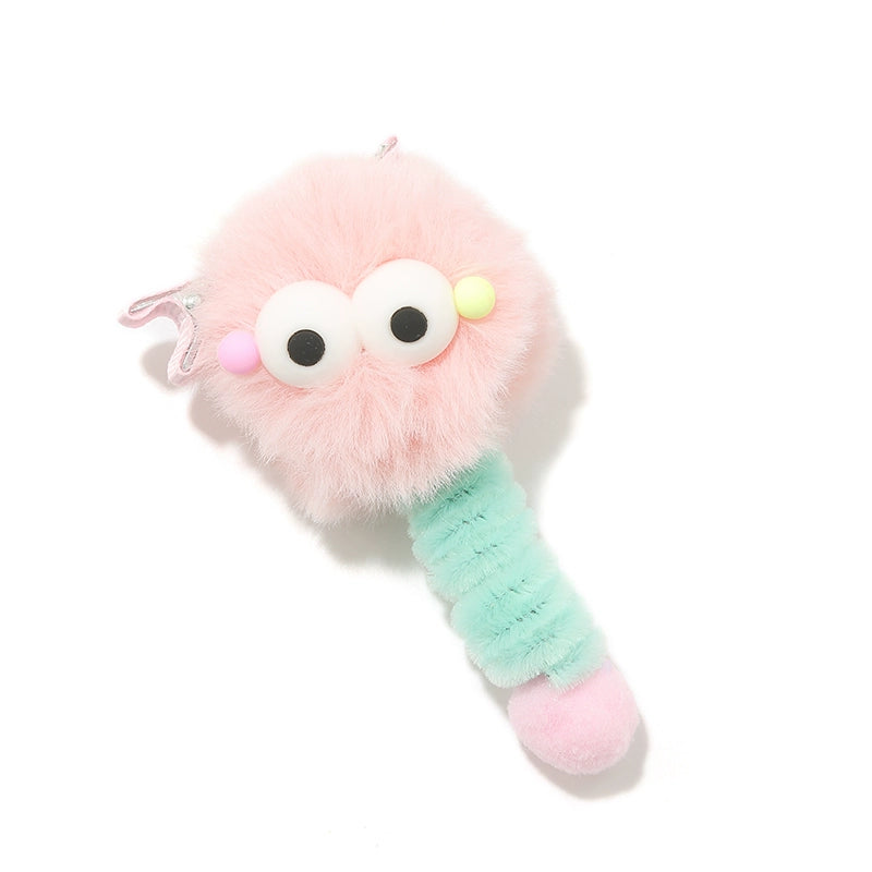 Kmonado Internet celebrity new plush color cute little monster hairpin fluff hairpin children funny headgear