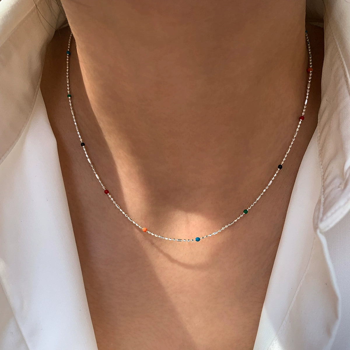 Whole body S925 sterling silver bow pendant necklace women's accessories stacked with light luxury niche high-end exquisite collarbone chain