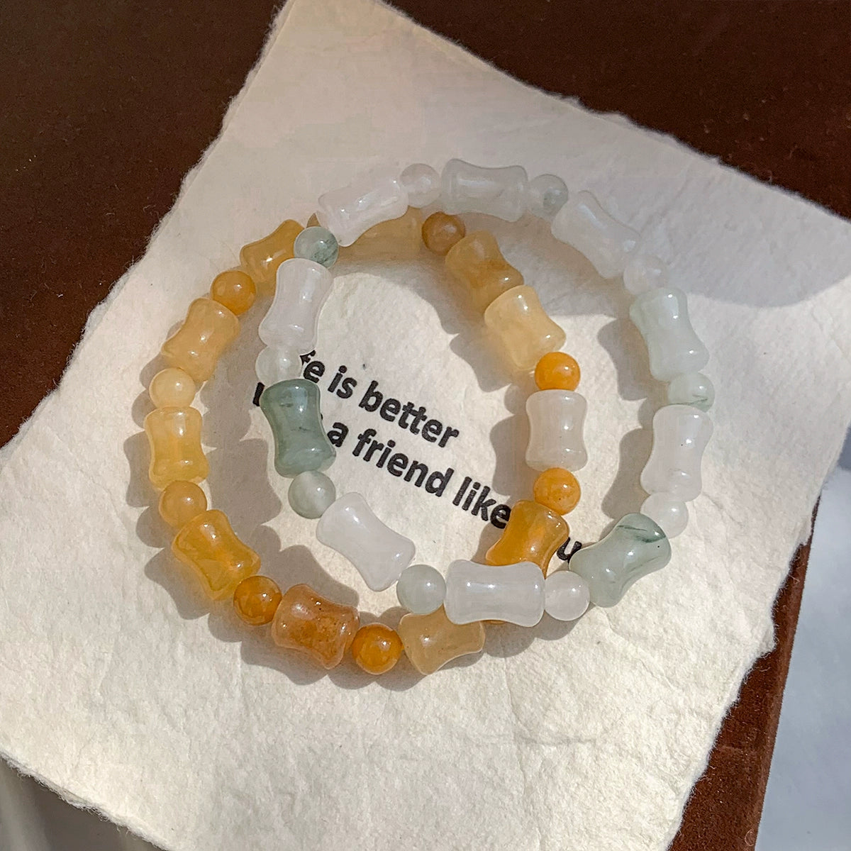 Tianshan green yellow jade white bracelet women's summer light luxury exquisite fashion 2025 new popular cool bracelet