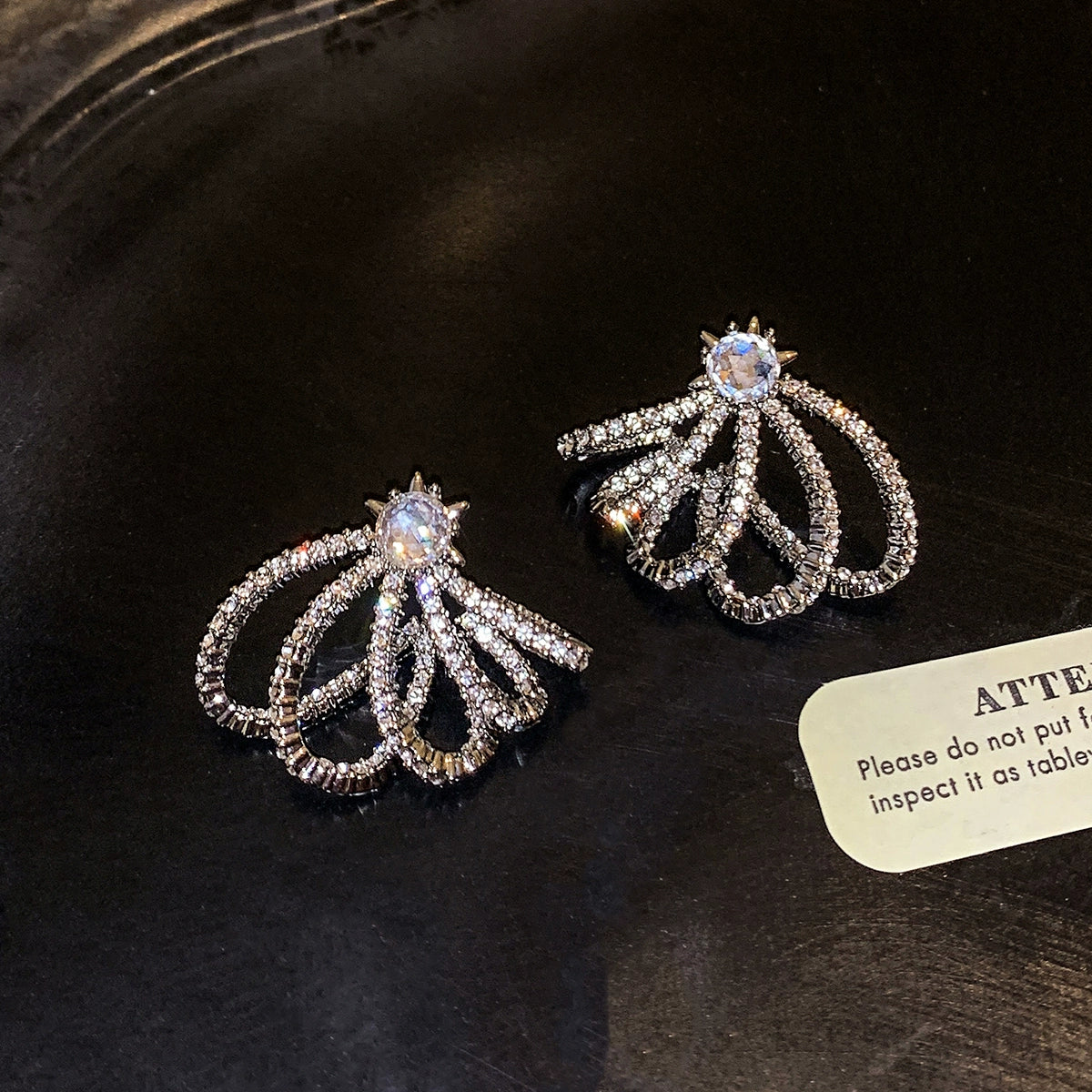 925 silver needle full diamond zircon earrings women's 2025 super fire new unique beautiful temperament high-end stud earrings