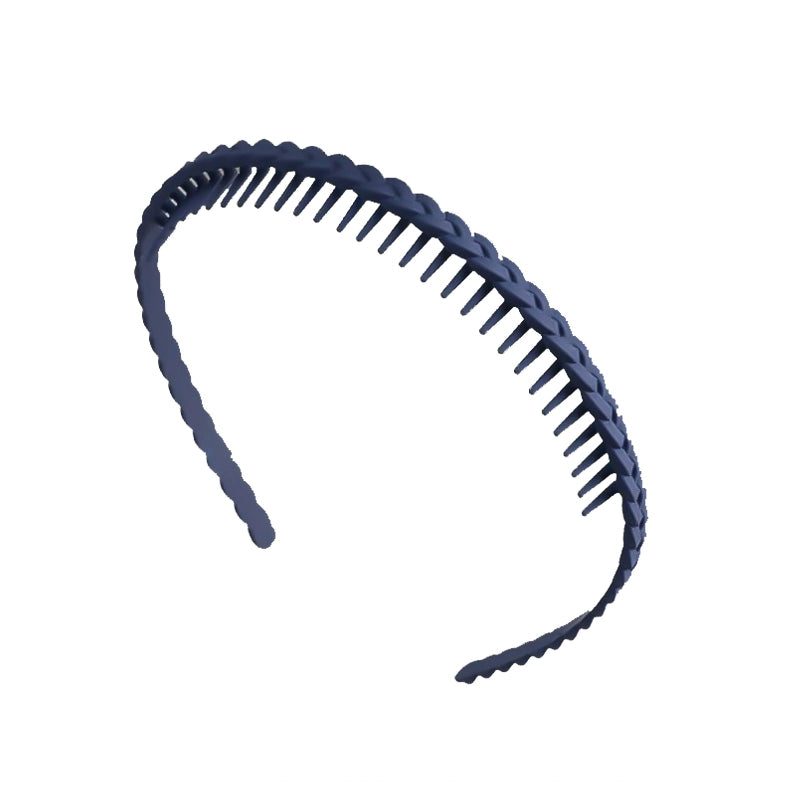 simple black headband versatile go out with teeth pressure hair non-slip headband women wash face broken hair card hairpin