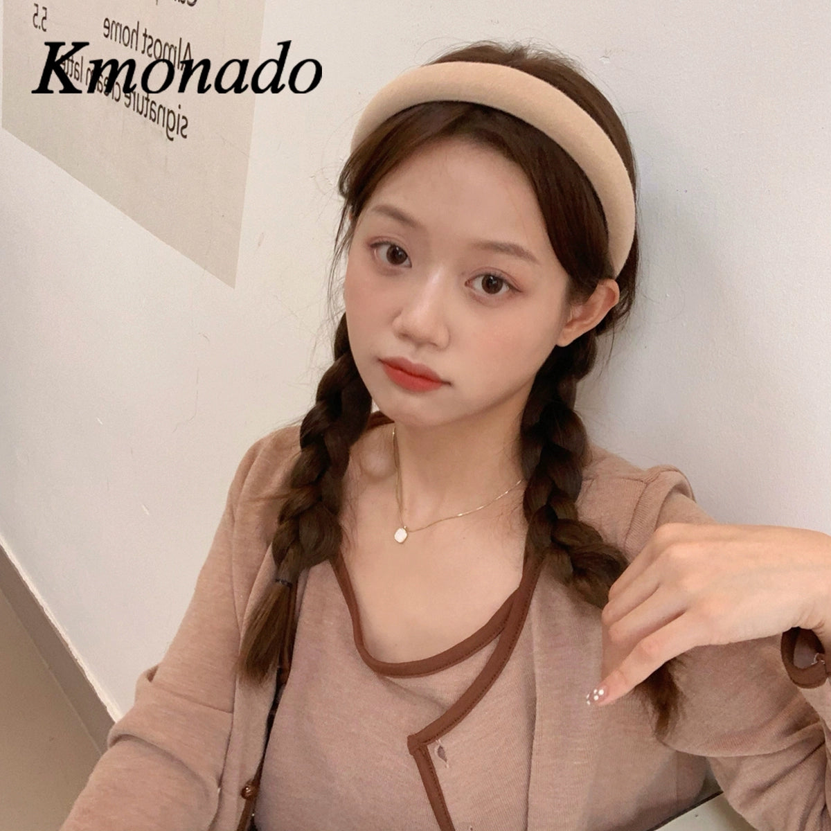 Headband Female Internet celebrity High cranial top Wide edge Height pressure hair headband 2021 New face wash hair bundle