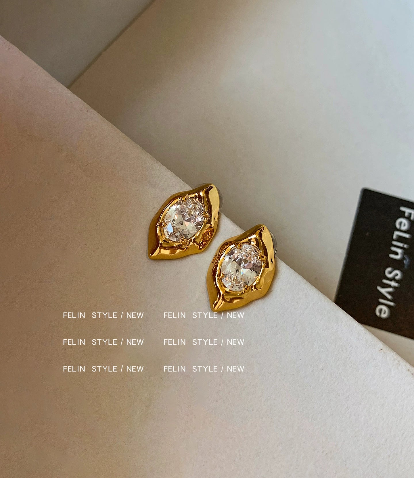 Super flash! Fire color horse eye diamond zircon stud earrings women 2025 new European and American light luxury high-end unique earrings earrings