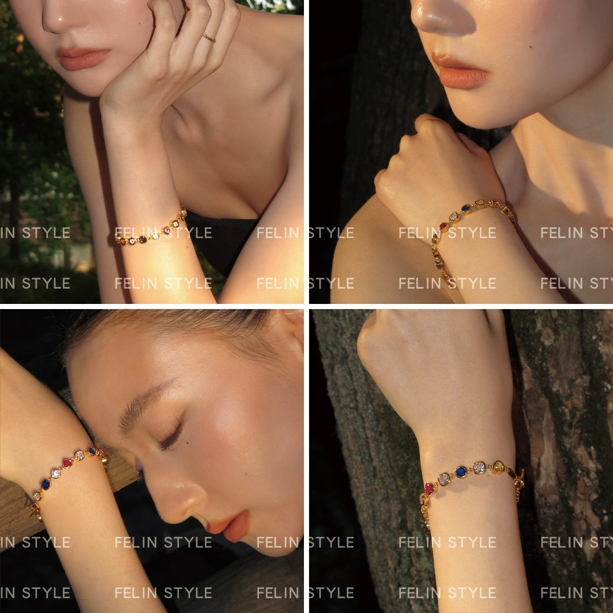 Huge good-looking dopamine pearl colored zircon bracelet women's summer light luxury niche exquisite 2025 new popular bracelet