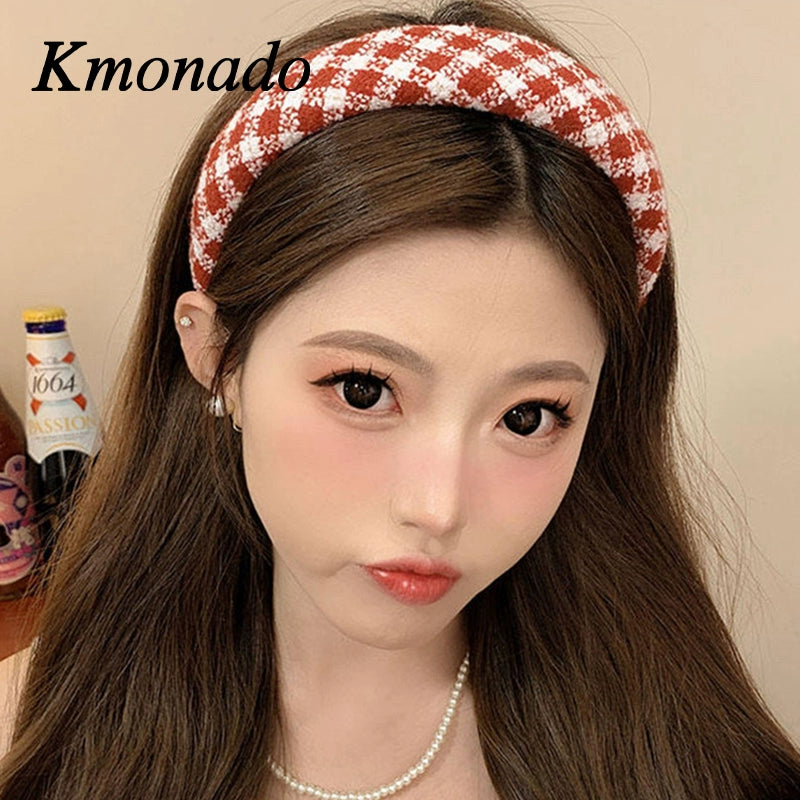 Daily simple new wool headband, high cranial top, small face, fashionable versatile headband, classic hair accessories