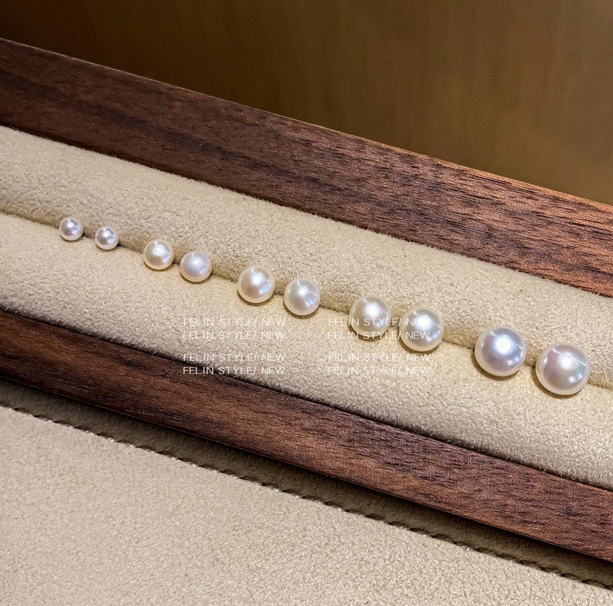 Hard to coax Zhang Ruonan with the same 999 sterling silver purple natural freshwater pearl stud earrings for women's ear holes