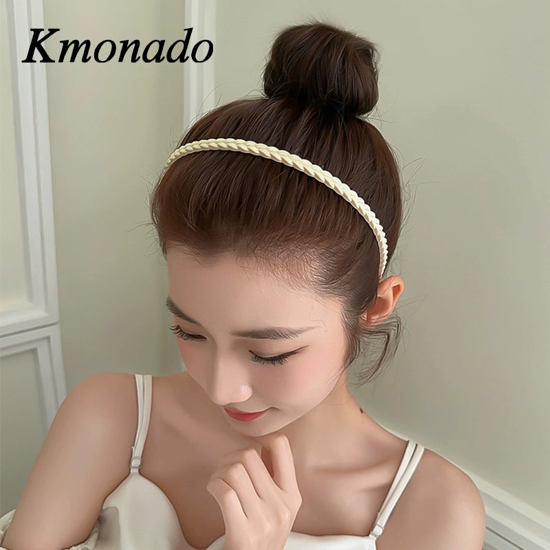 simple black headband versatile go out with teeth pressure hair non-slip headband women wash face broken hair card hairpin