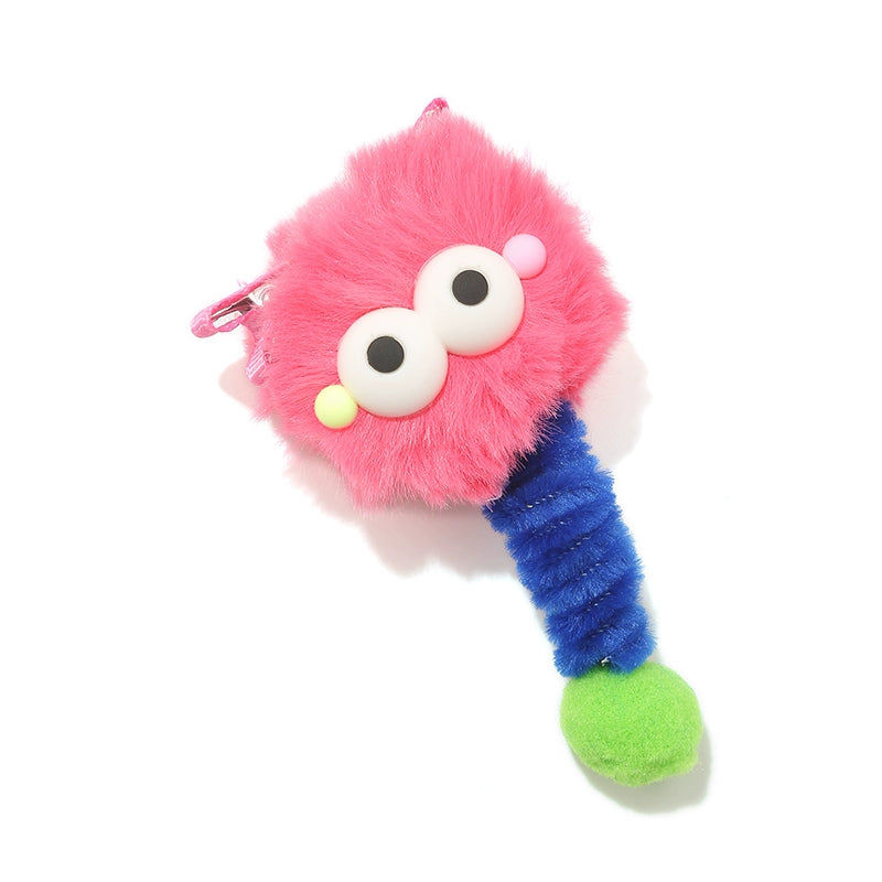 Kmonado Internet celebrity new plush color cute little monster hairpin fluff hairpin children funny headgear
