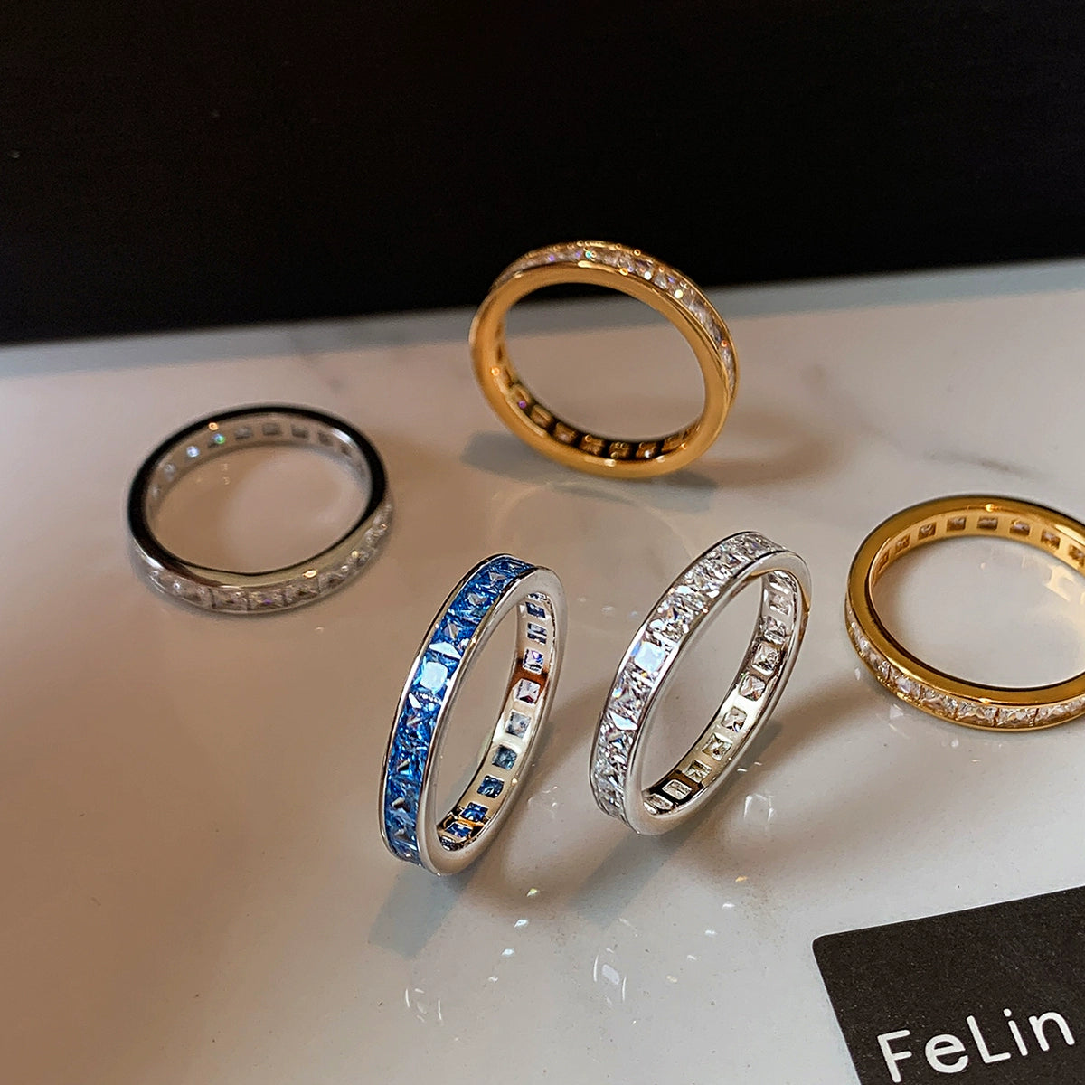 New flash dopamine diamond exquisite index finger colored diamond ring women's volleyball diamond light luxury