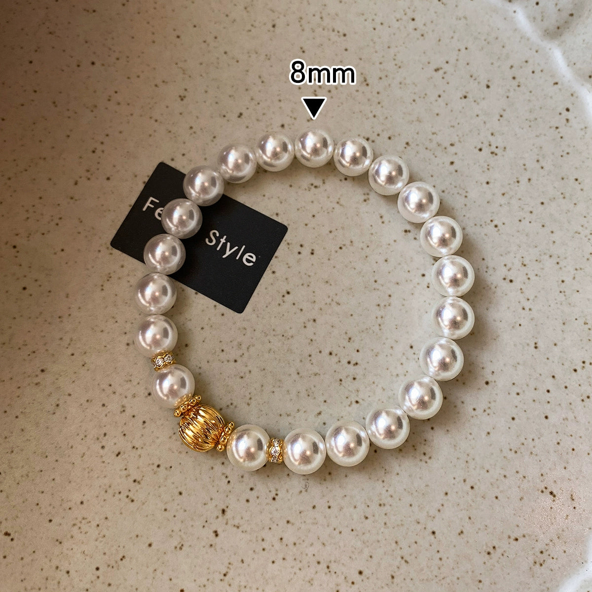 S Home Pearl White Pink Pearl Bracelet Women's 2025 New Light Luxury Exquisite Fashion New Chinese Temperament Bracelet