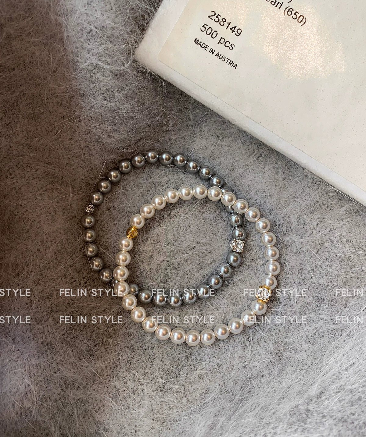 Diamond-encrusted Australian white pearl bracelet girls' light luxury niche exquisite 2025 new popular simple fashion bracelet