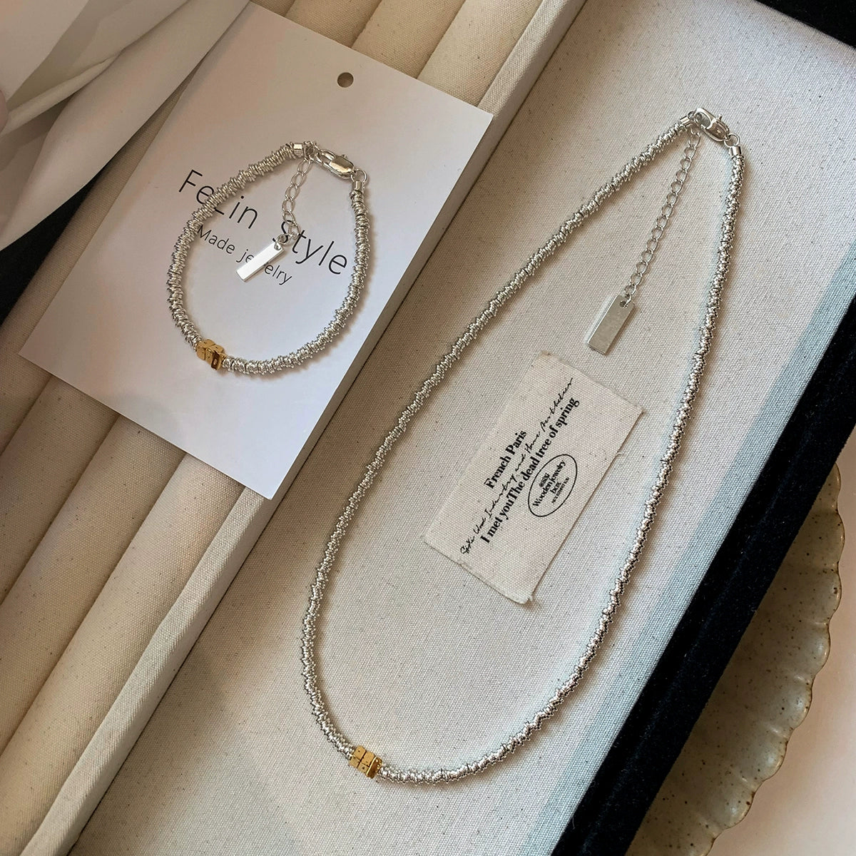 Small sugar cube broken gold bracelet women's light luxury niche design exquisite fashion 2025 new high-end bracelet jewelry