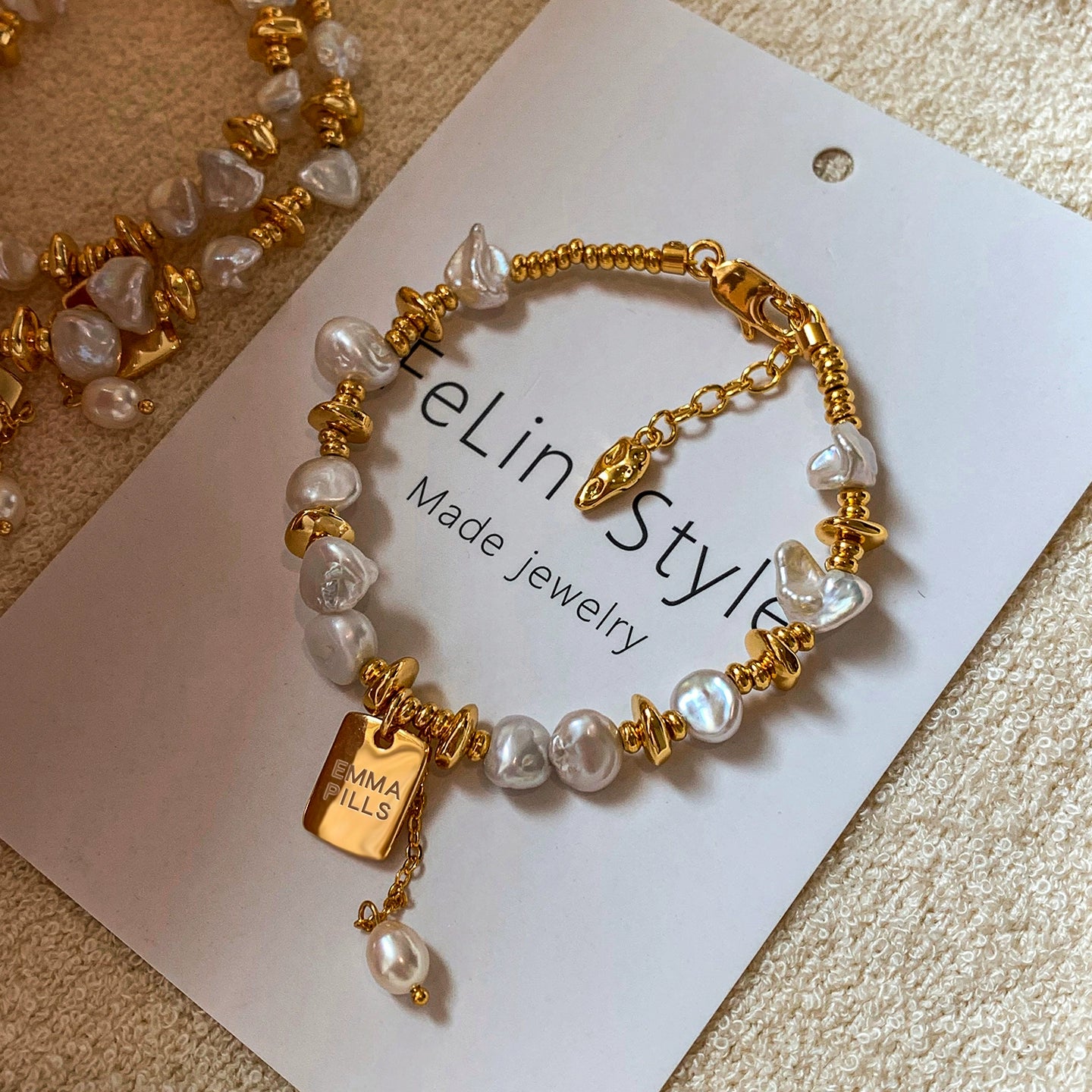 Natural Baroque Pearl Bracelet Women's Summer Light Luxury Niche Exquisite High-end French 2025 New Popular Bracelet