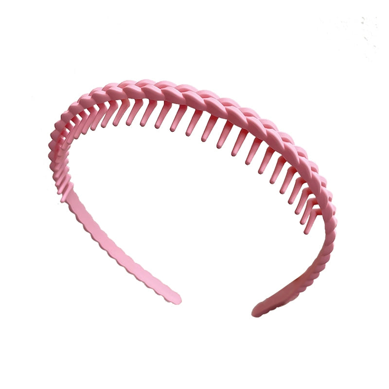 simple black headband versatile go out with teeth pressure hair non-slip headband women wash face broken hair card hairpin