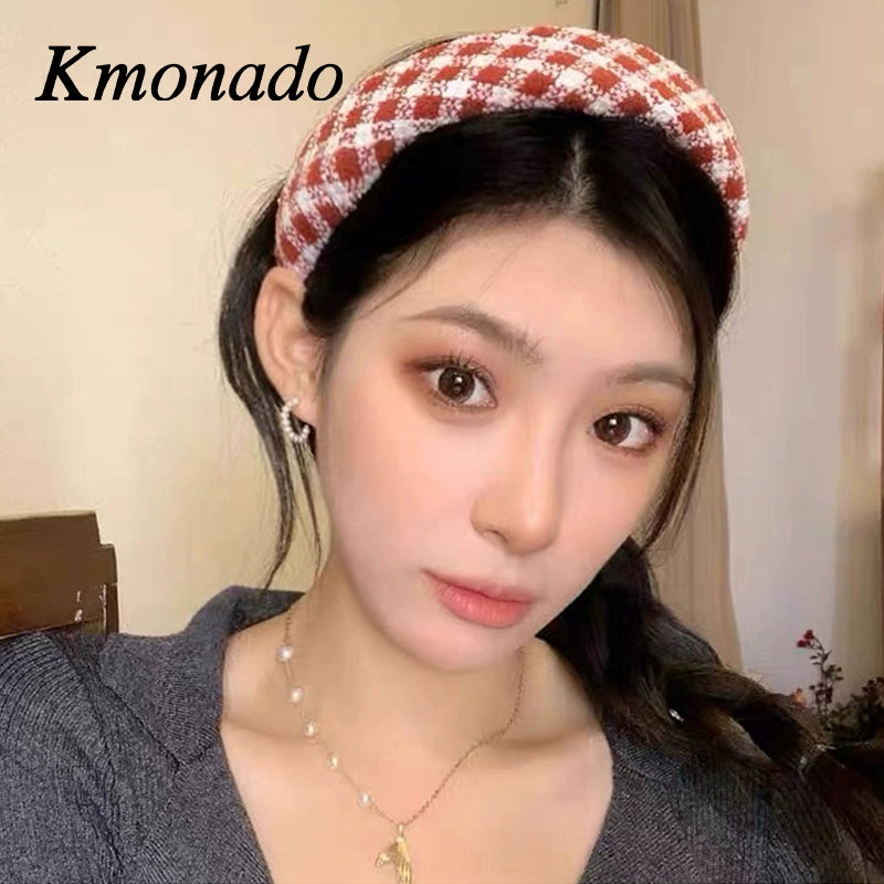 Daily simple new wool headband, high cranial top, small face, fashionable versatile headband, classic hair accessories