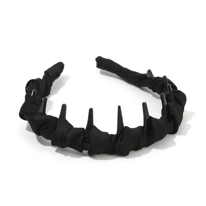 French Premium Temperament Toothed Headband High Cranium Top Hairpin Non-Slip Headband Face Wash Hair Press Accessories