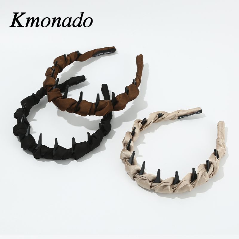 French Premium Temperament Toothed Headband High Cranium Top Hairpin Non-Slip Headband Face Wash Hair Press Accessories