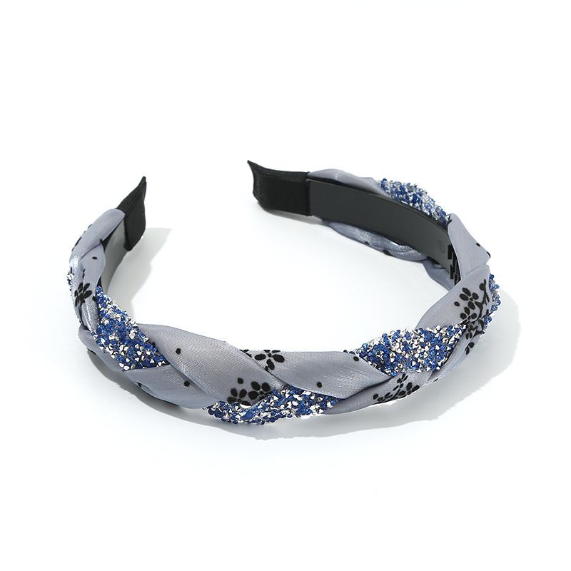 Cross Broken Diamond Premium Sense Thousand Gold Wind Pressure Hair Headband Fashion Headband Simple Versatile Retro Hair Accessories