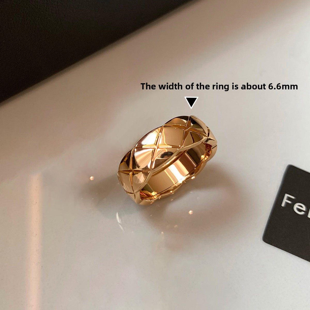 Europe and America stacked with small fragrant wind, diamond-set rose gold silver rhombus ring, female index finger plain ring, light luxury design, advanced