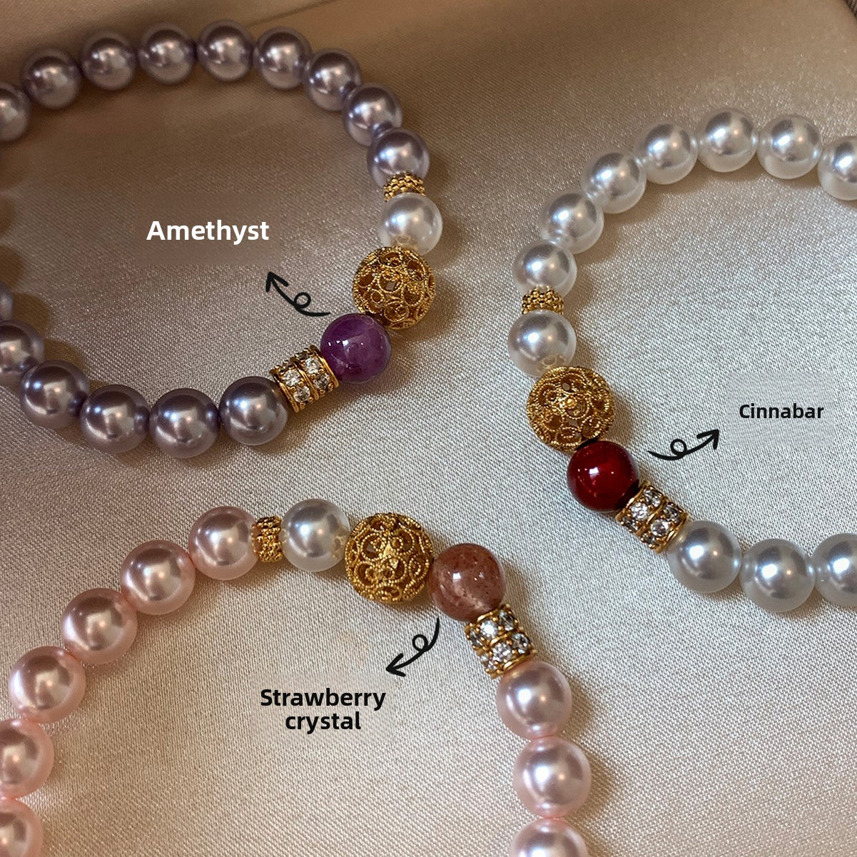 Cinnabar Red S Home Pearl Bracelet Girls' Light Luxury Niche Exquisite Fashion 2025 New Chinese Popular Bracelet