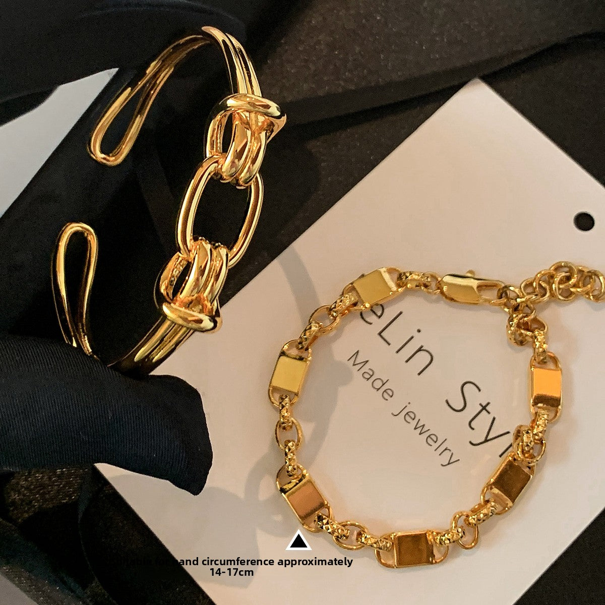 European and American style metal knotted bracelet women's light luxury niche exaggerated personality advanced sense 2025 new temperament accessories