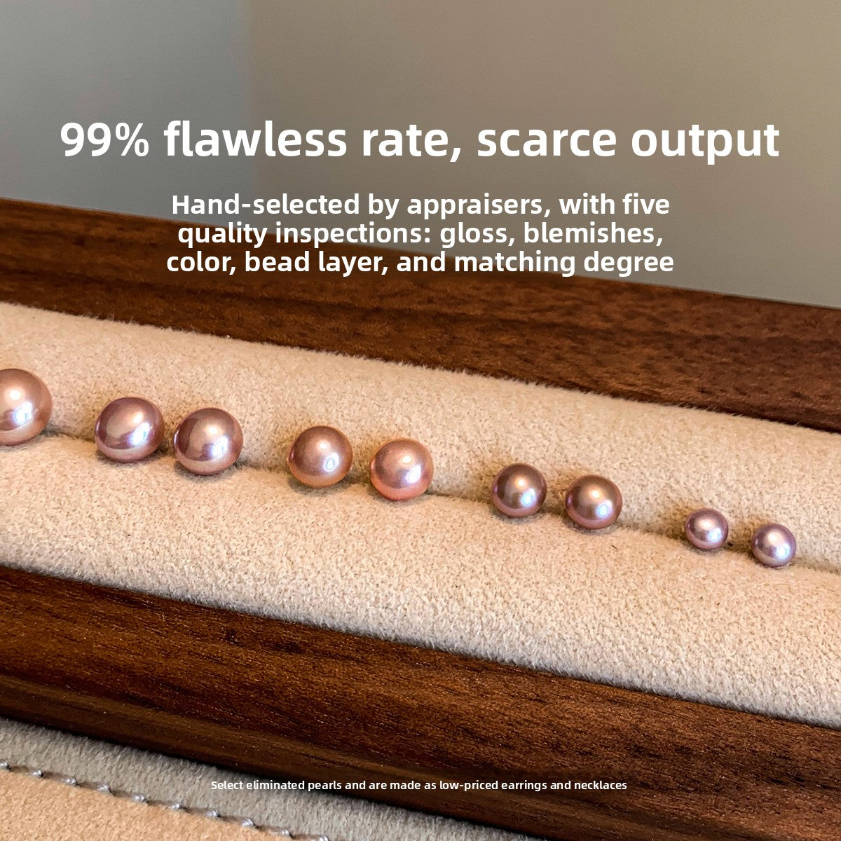 Hard to coax Zhang Ruonan with the same 999 sterling silver purple natural freshwater pearl stud earrings for women's ear holes